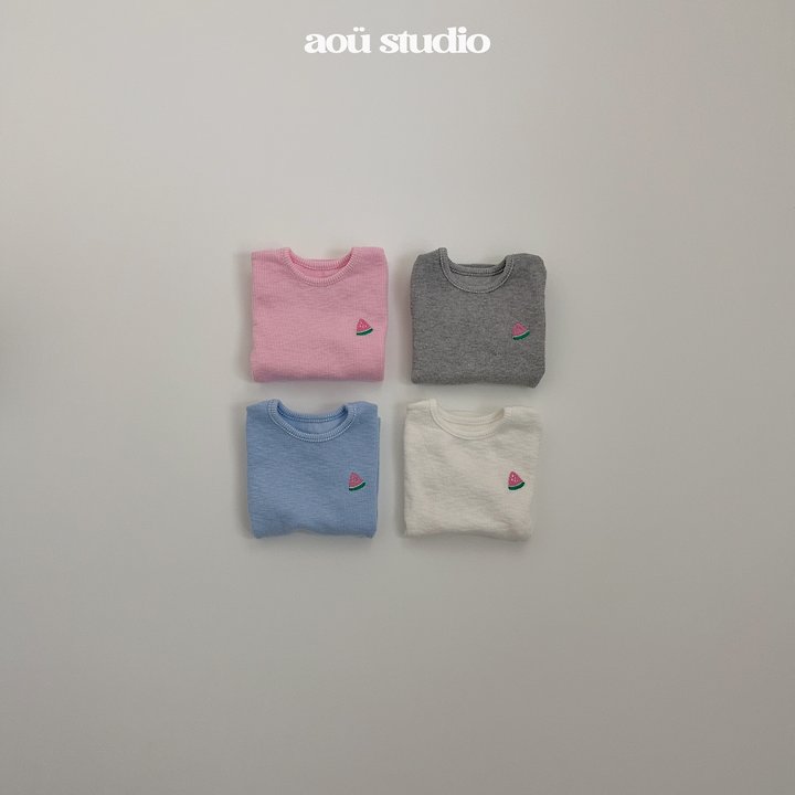 Aou Studio - Korean Baby Fashion - #babywear - Watermelon Rib Tee