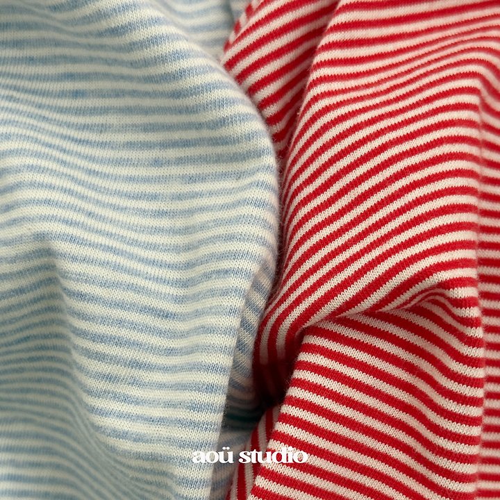 Aou Studio - Korean Baby Fashion - #onlinebabyshop - Mini Stripe Tee - 6