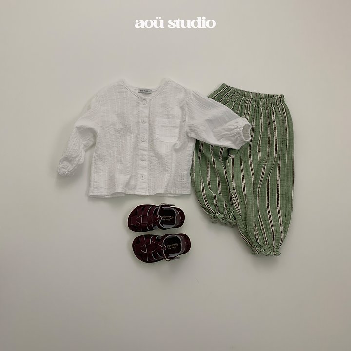 Aou Studio - Korean Baby Fashion - #onlinebabyshop - Hie Stripe Jogger Pants - 10