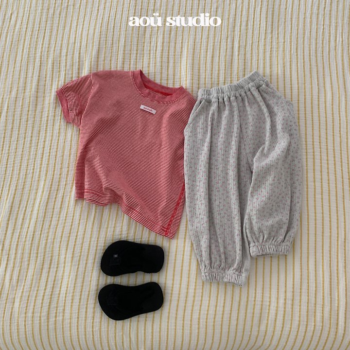 Aou Studio - Korean Baby Fashion - #onlinebabyshop - Rose Jogger Pants - 8