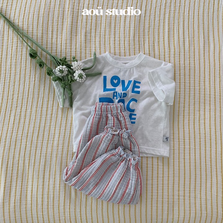 Aou Studio - Korean Baby Fashion - #smilingbaby - Hie Stripe Jogger Pants - 11