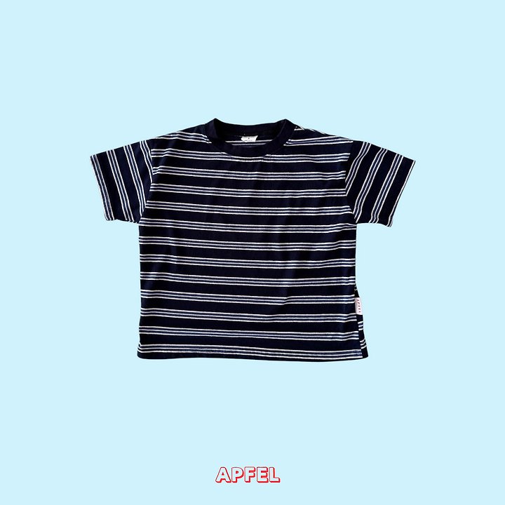 Apfel - Korean Children Fashion - #Kfashion4kids - Pop Striped Tee - 7