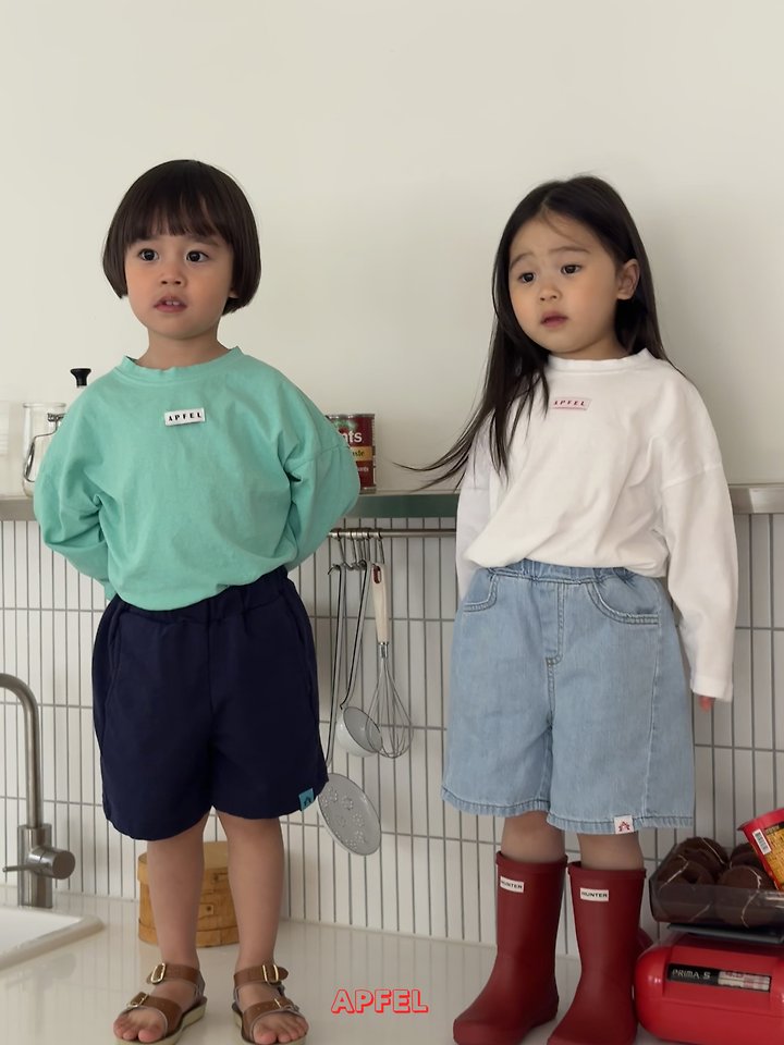 Apfel - Korean Children Fashion - #Kfashion4kids - Soft Denim Shorts - 5