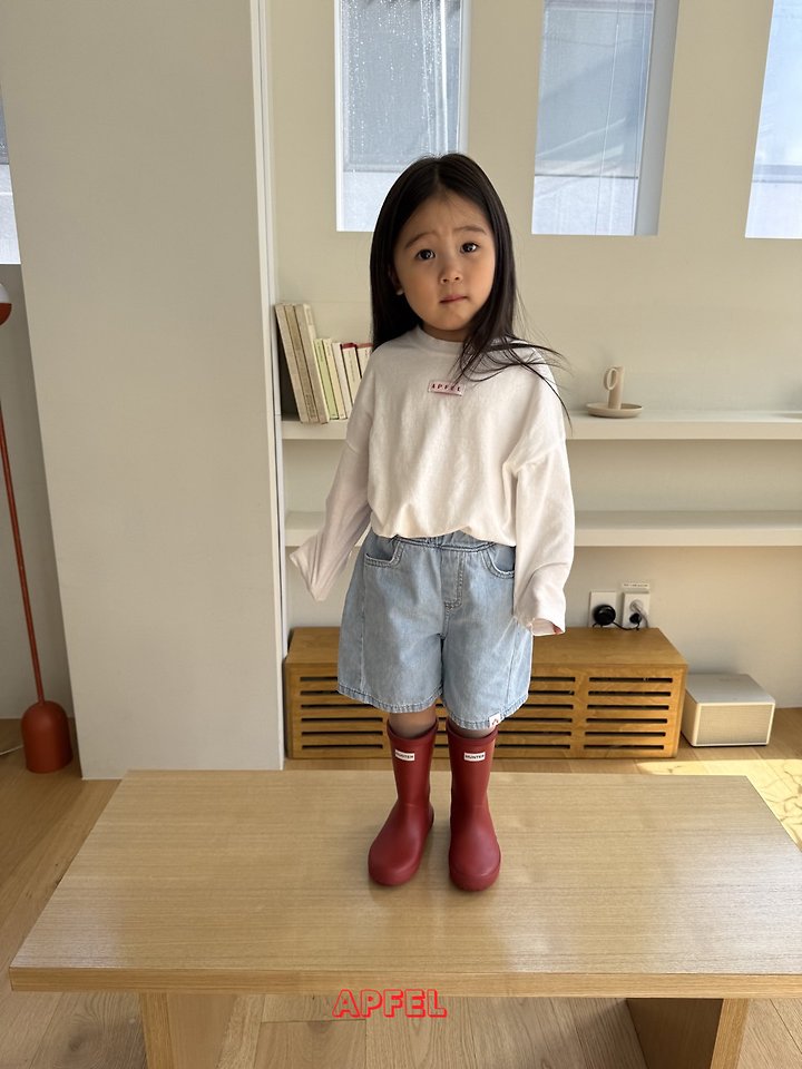 Apfel - Korean Children Fashion - #childofig - Soft Denim Shorts - 10