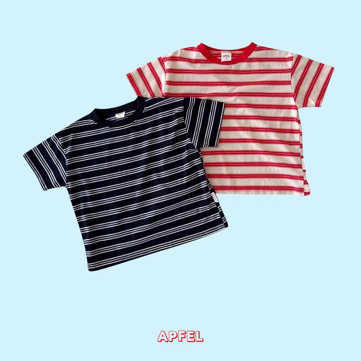 Apfel - Korean Children Fashion - #designkidswear - Pop Striped Tee