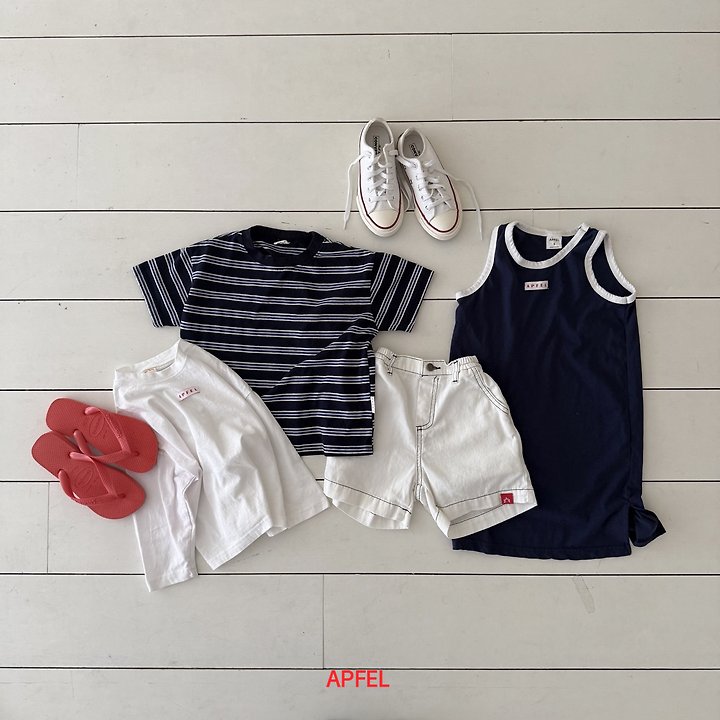 Apfel - Korean Children Fashion - #discoveringself - Pop Striped Tee - 2