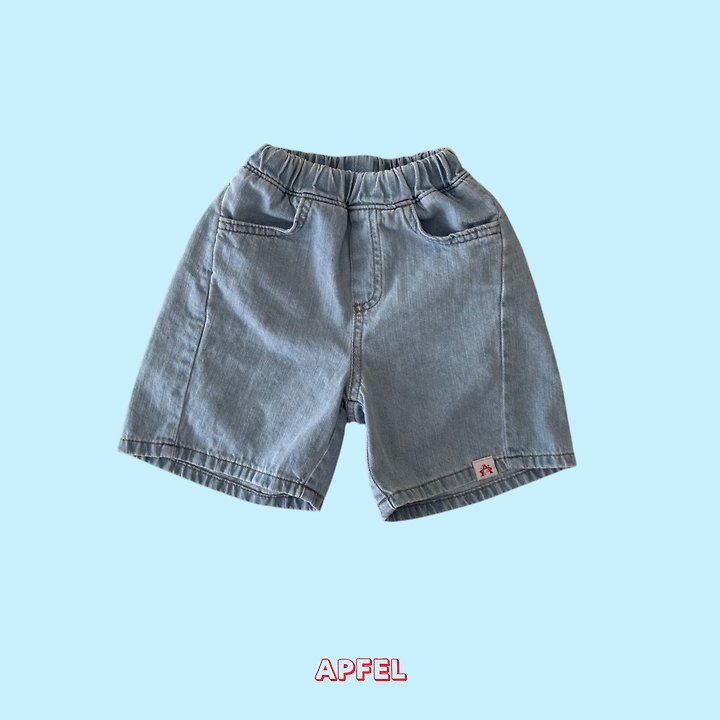 Apfel - Korean Children Fashion - #kidsshorts - Soft Denim Shorts - 2
