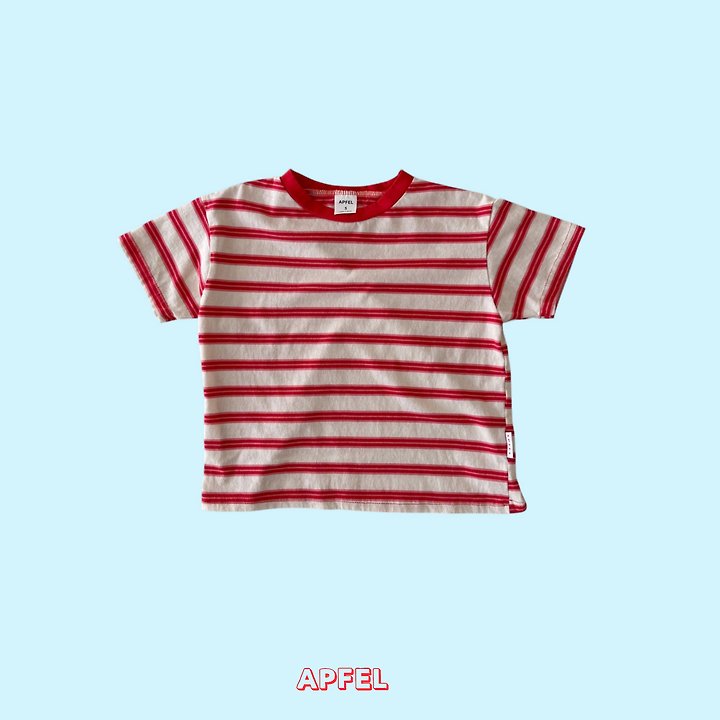 Apfel - Korean Children Fashion - #kidzfashiontrend - Pop Striped Tee - 6