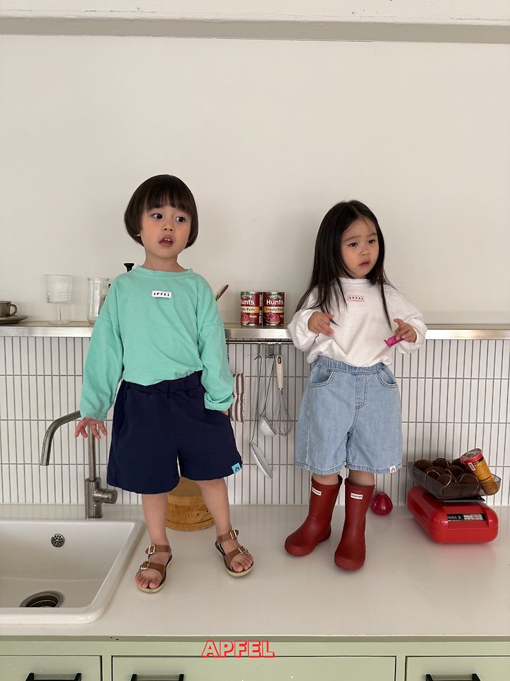 Apfel - Korean Children Fashion - #magicofchildhood - Soft Denim Shorts - 7