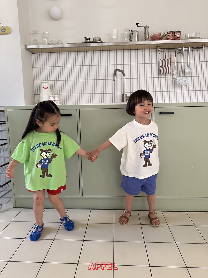 Apfel - Korean Children Fashion - #minifashionista - Sweet Bear Tee - 2
