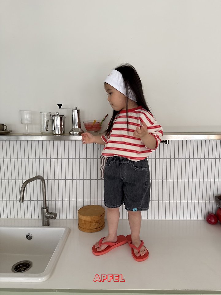 Apfel - Korean Children Fashion - #prettylittlegirls - Pop Striped Tee - 11