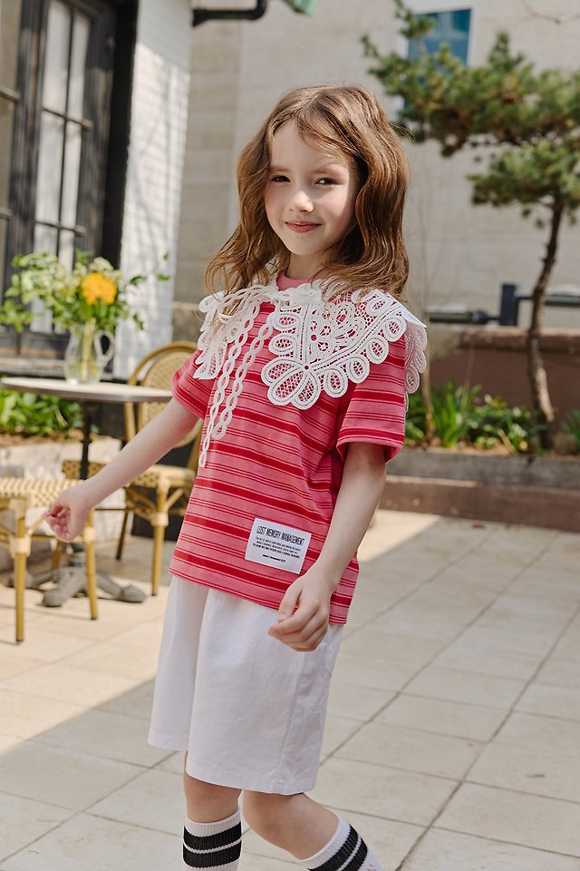 Apple Smile - Korean Children Fashion - #Kfashion4kids - Pigment Stripe Tee