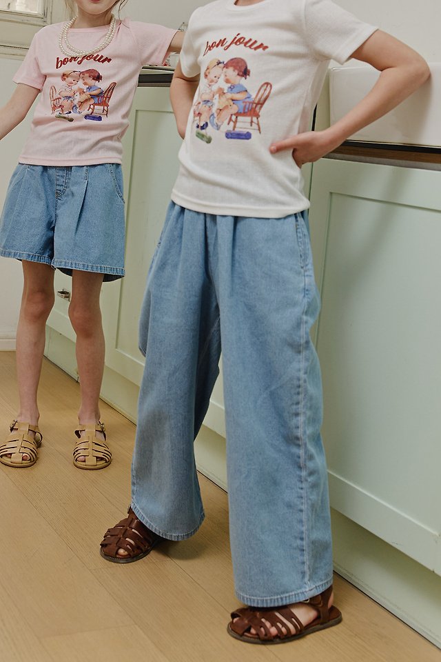 Apple Smile - Korean Children Fashion - #Kfashion4kids - 16 Denim Pants - 5