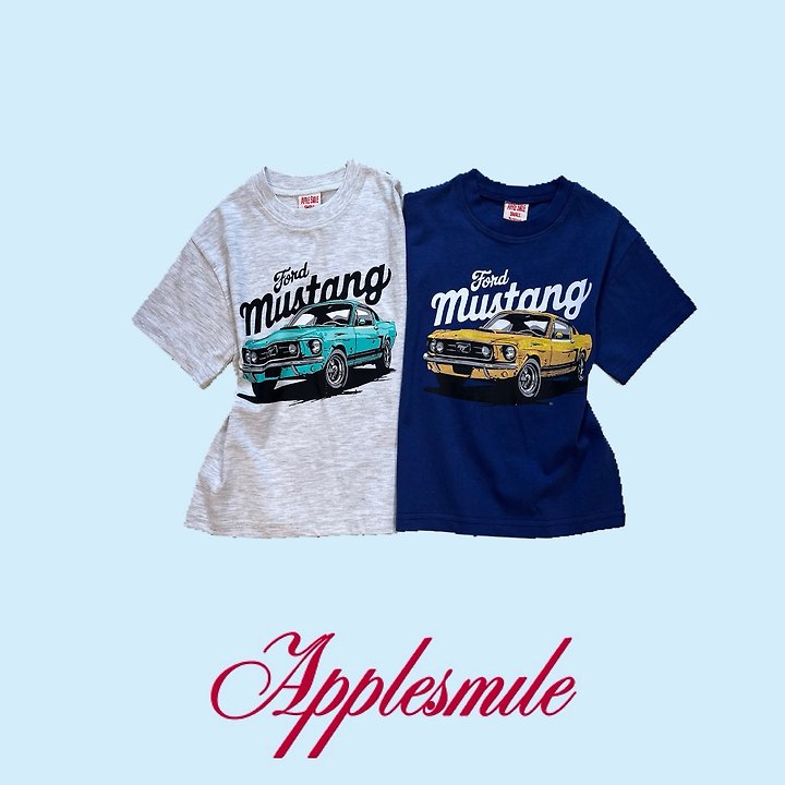 Apple Smile - Korean Children Fashion - #childofig - Mustang Tee - 9