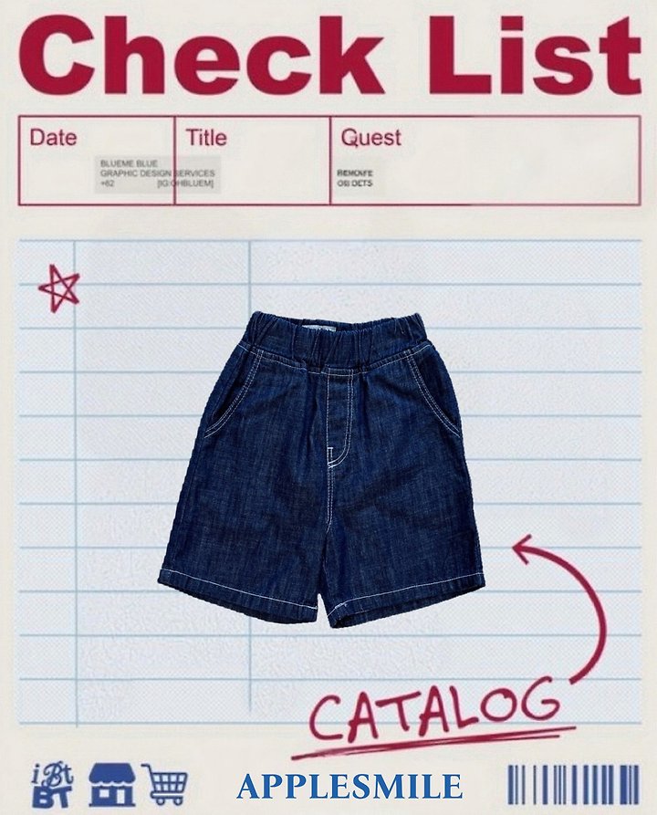 Apple Smile - Korean Children Fashion - #childofig - Indigo Pants