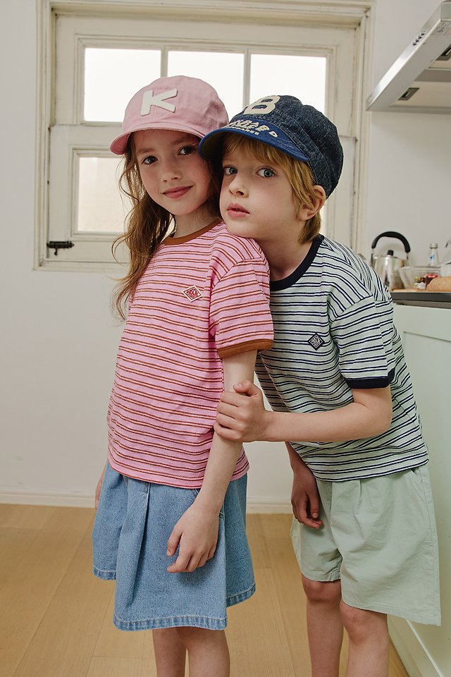 Apple Smile - Korean Children Fashion - #childrensboutique - Multi Stripe Tee - 2