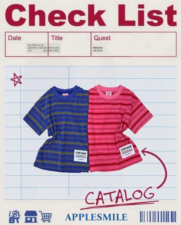Apple Smile - Korean Children Fashion - #childrensboutique - Pigment Stripe Tee - 8