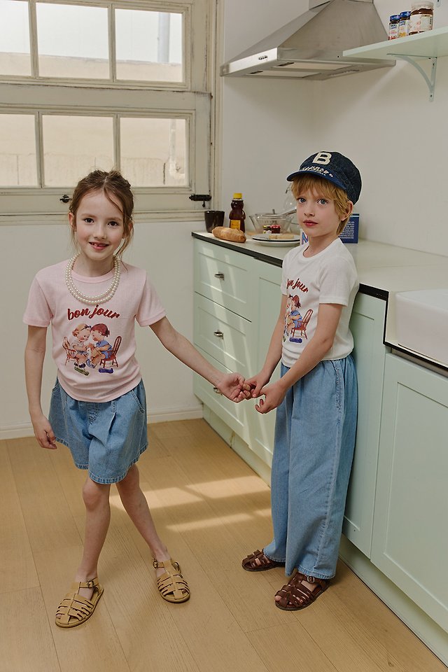 Apple Smile - Korean Children Fashion - #childrensboutique - Bonjour Tee - 5