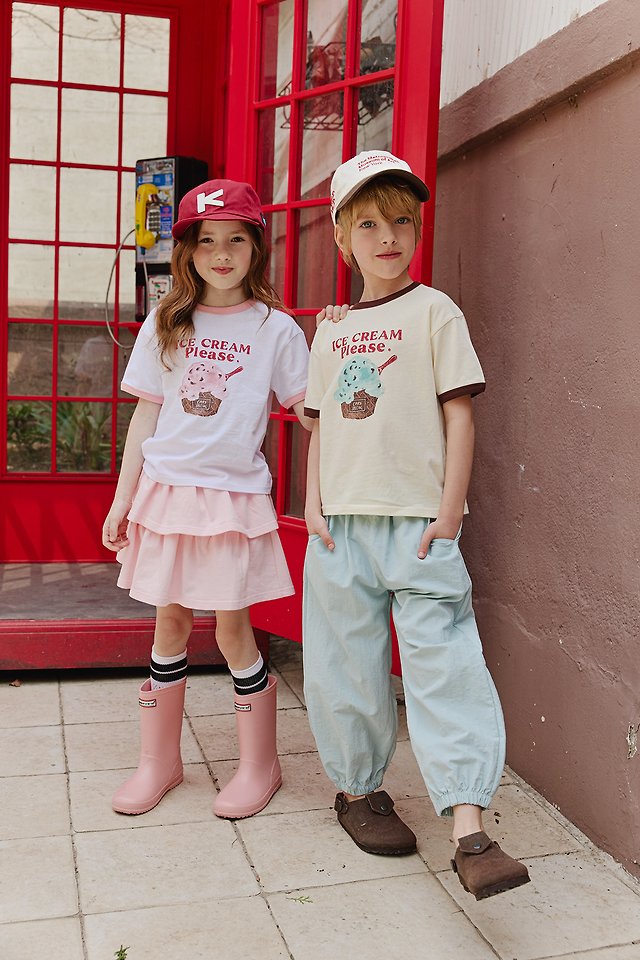 Apple Smile - Korean Children Fashion - #childrensboutique - Ice Cream Tee - 4
