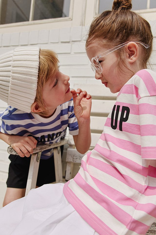 Apple Smile - Korean Children Fashion - #designkidswear - Stand-Up Tee