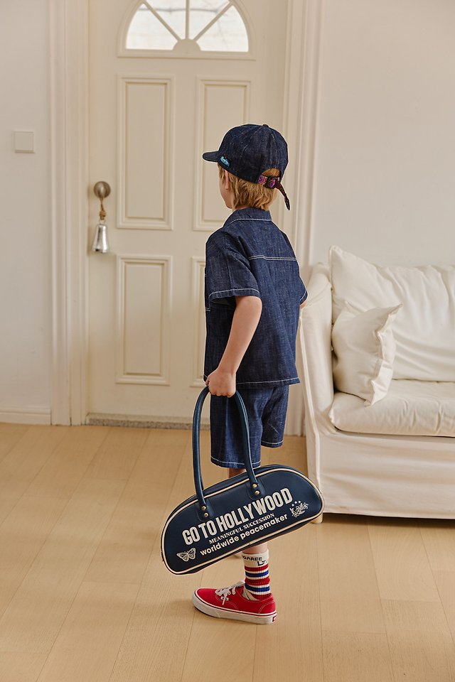 Apple Smile - Korean Children Fashion - #childrensboutique - Indigo Shirt - 4