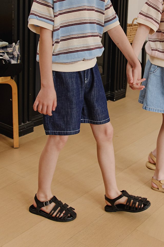 Apple Smile - Korean Children Fashion - #designkidswear - Indigo Pants - 3