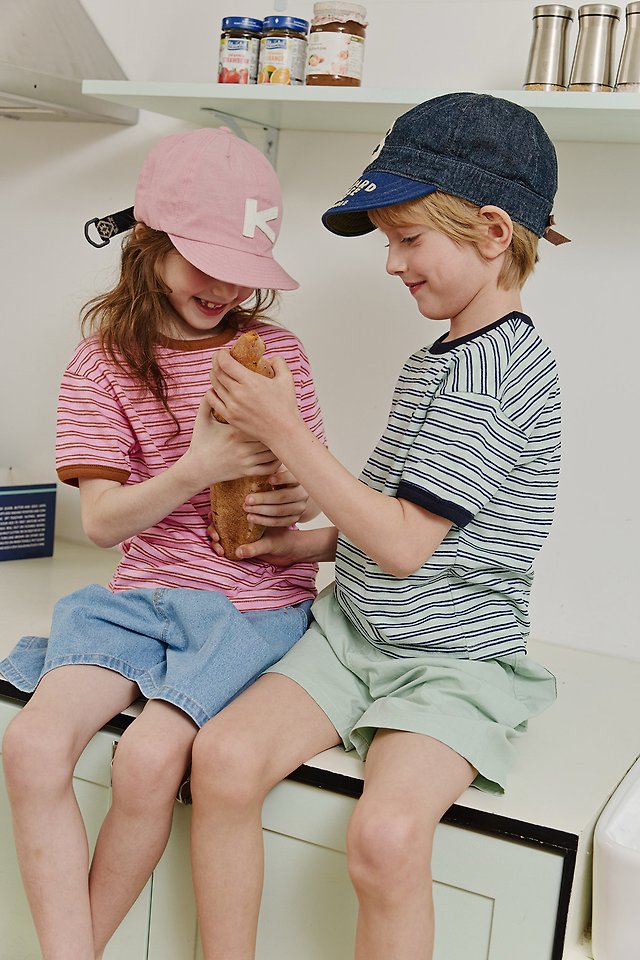 Apple Smile - Korean Children Fashion - #designkidswear - Multi Stripe Tee - 4