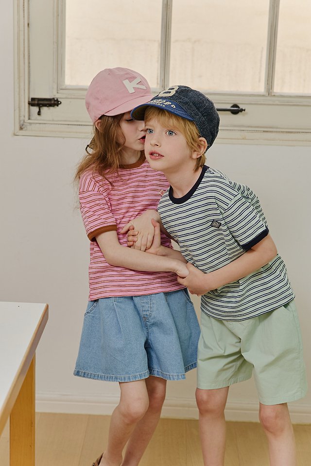 Apple Smile - Korean Children Fashion - #fashionkids - Multi Stripe Tee - 5
