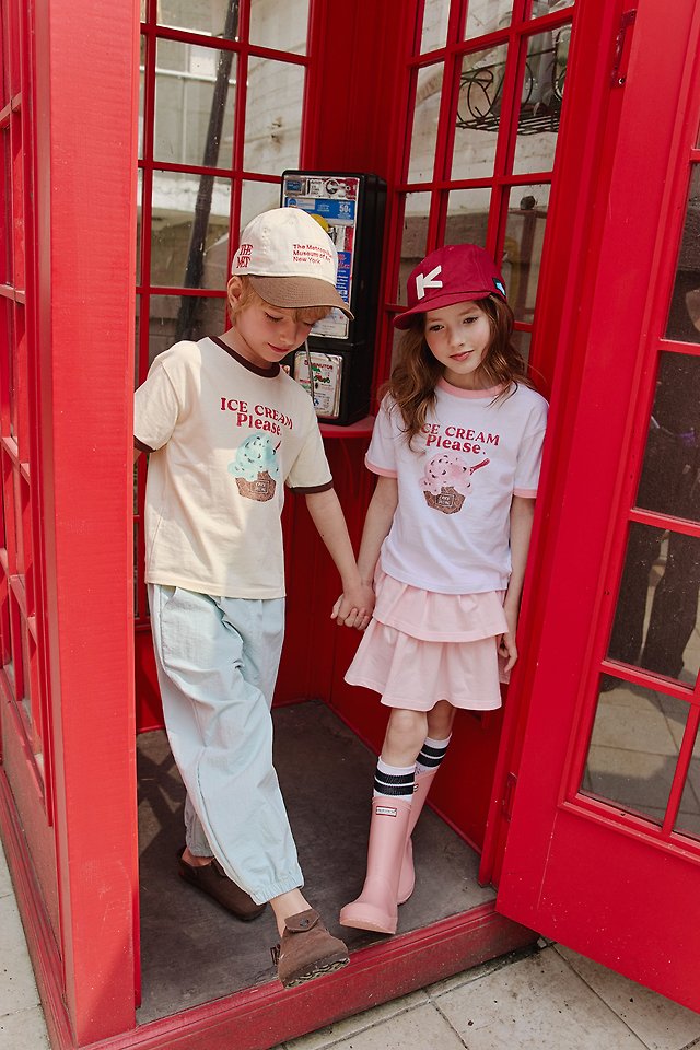 Apple Smile - Korean Children Fashion - #kidsshorts - Ice Cream Tee - 7
