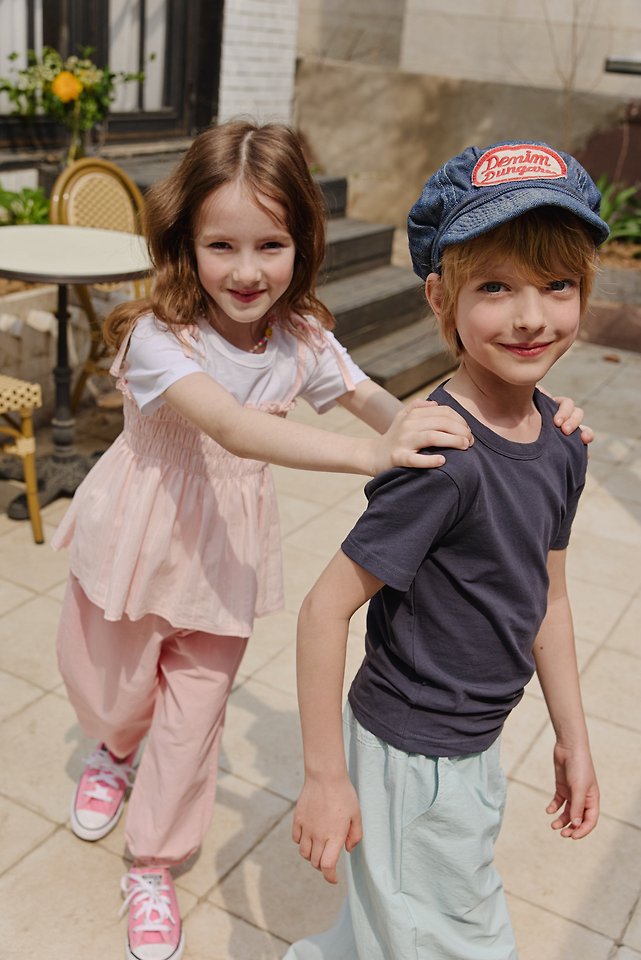Apple Smile - Korean Children Fashion - #kidsshorts - Pastel Tee - 2