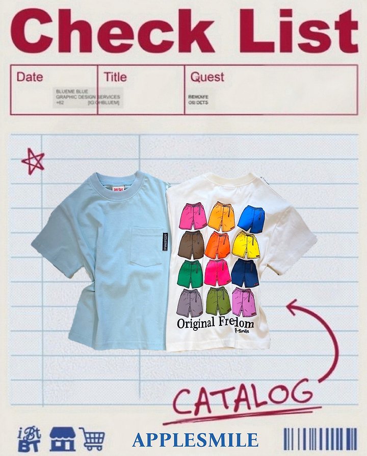 Apple Smile - Korean Children Fashion - #kidsshorts - Color Pants Tee - 8
