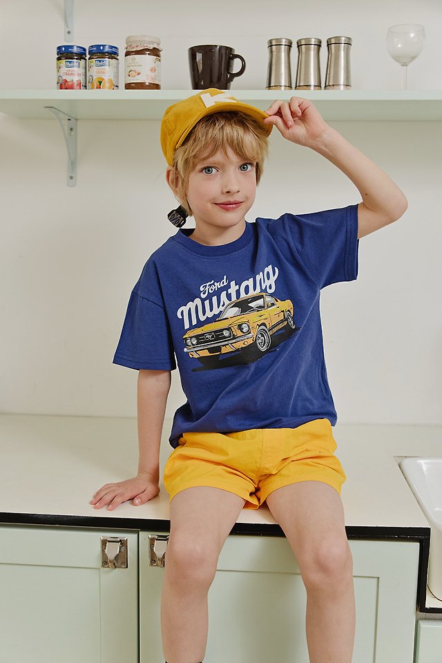 Apple Smile - Korean Children Fashion - #kidsstore - Mustang Tee