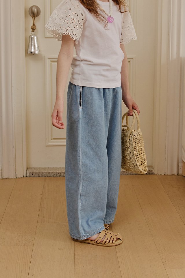Apple Smile - Korean Children Fashion - #kidsstore - 16 Denim Pants - 3