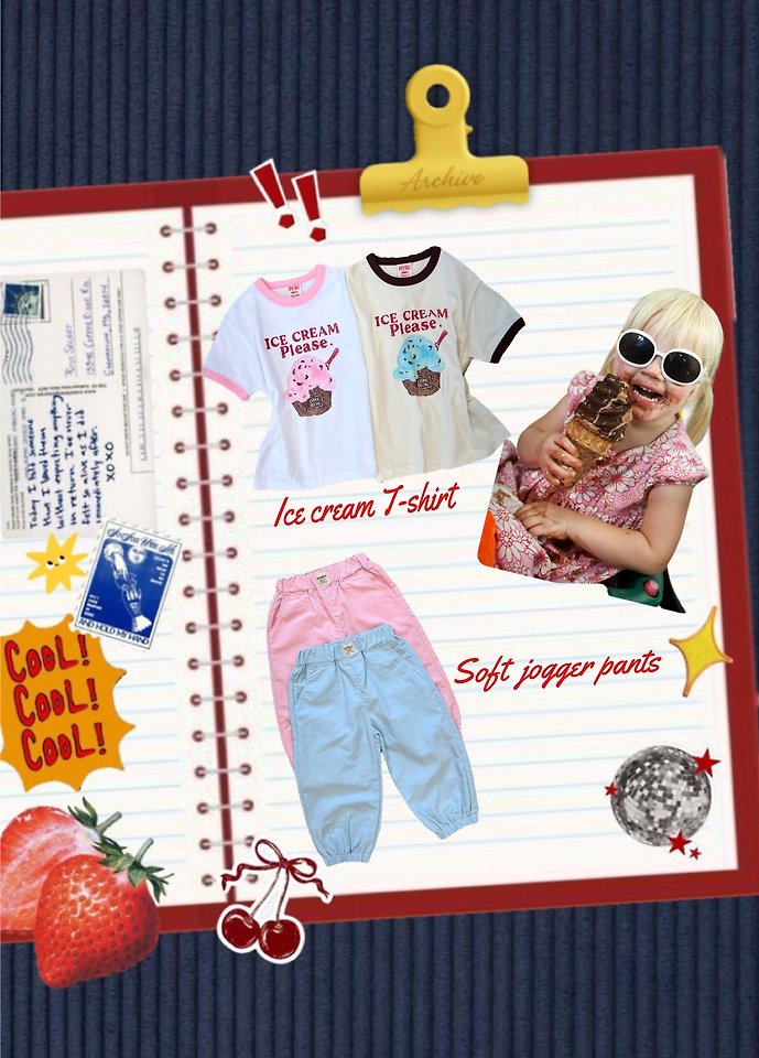 Apple Smile - Korean Children Fashion - #kidzfashiontrend - Ice Cream Tee - 9