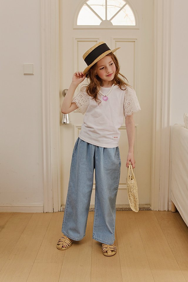 Apple Smile - Korean Children Fashion - #kidsstore - 16 Denim Pants - 4