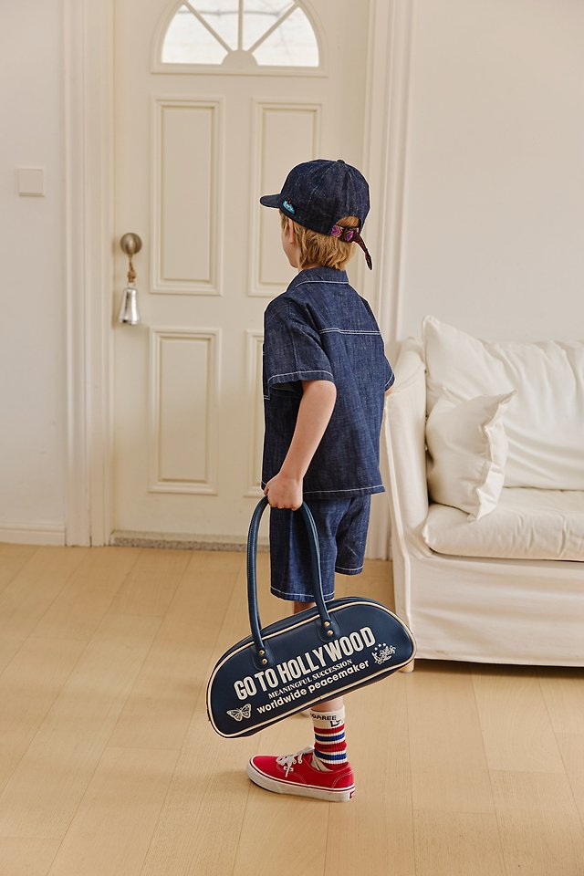 Apple Smile - Korean Children Fashion - #littlefashionista - Indigo Shirt - 11