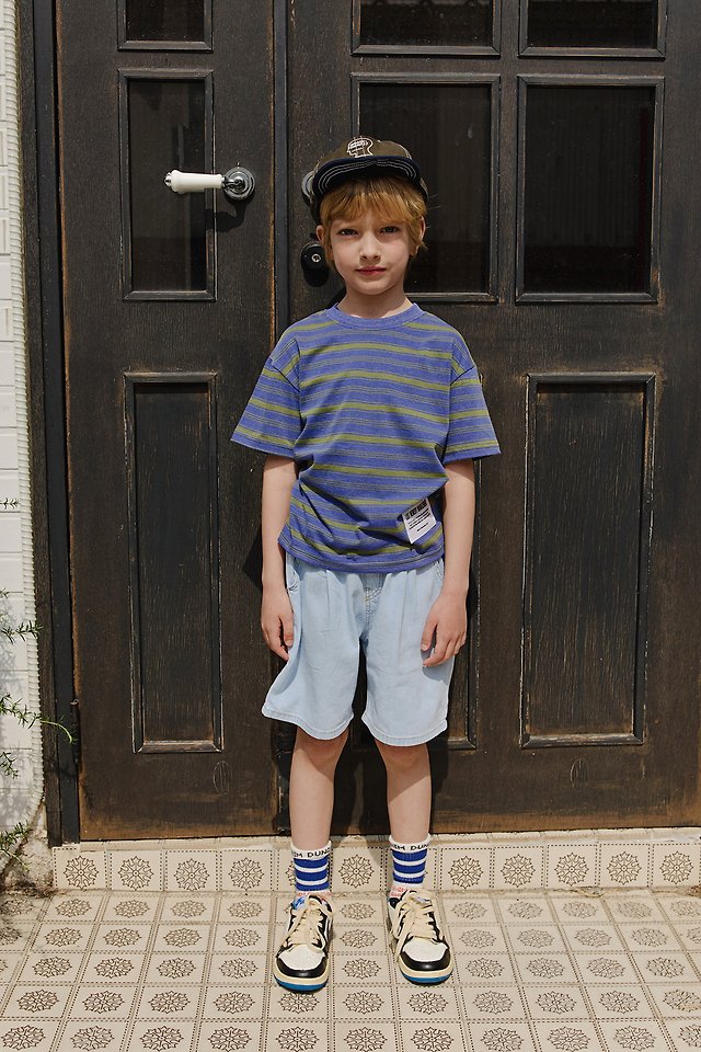 Apple Smile - Korean Children Fashion - #magicofchildhood - Light Denim Shorts - 5