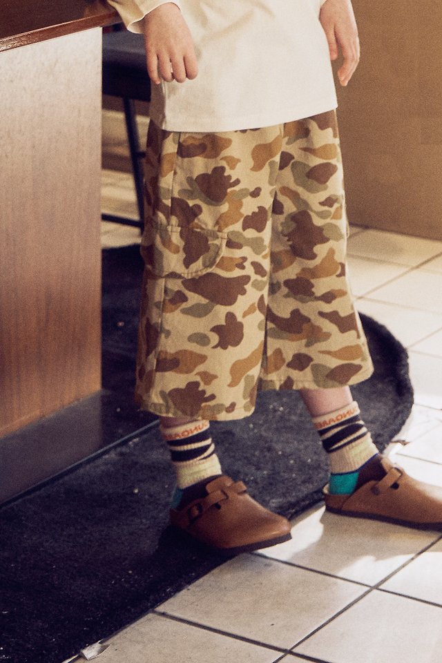 Apple Smile - Korean Children Fashion - #magicofchildhood - Camo Wide Pants - 2