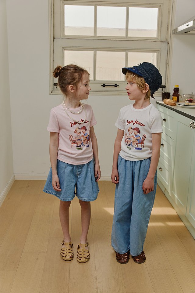 Apple Smile - Korean Children Fashion - #minifashionista - Bonjour Tee