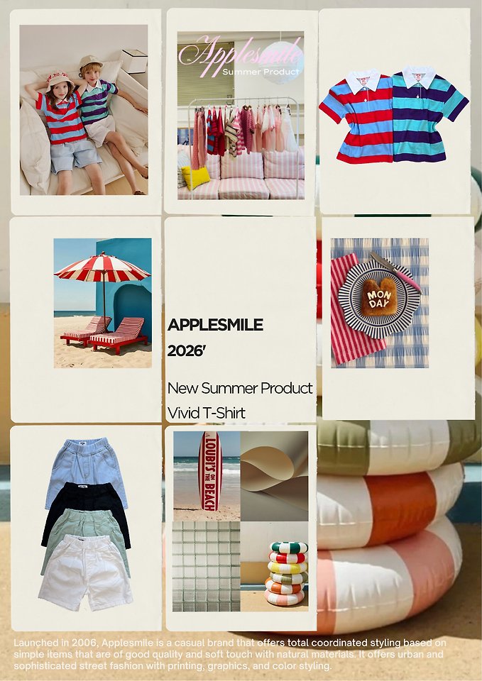 Apple Smile - Korean Children Fashion - #prettylittlegirls - Vivid Collar Tee