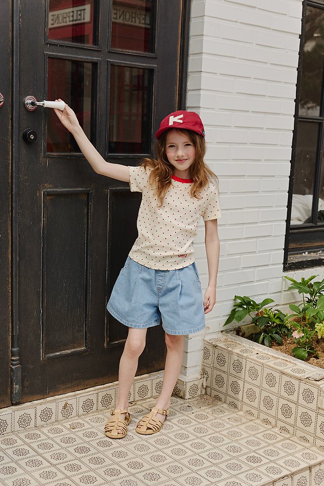 Apple Smile - Korean Children Fashion - #minifashionista - Little Dot Tee - 4
