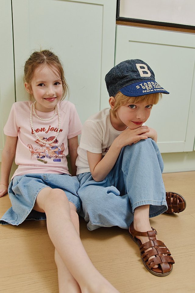 Apple Smile - Korean Children Fashion - #prettylittlegirls - Bonjour Tee - 2