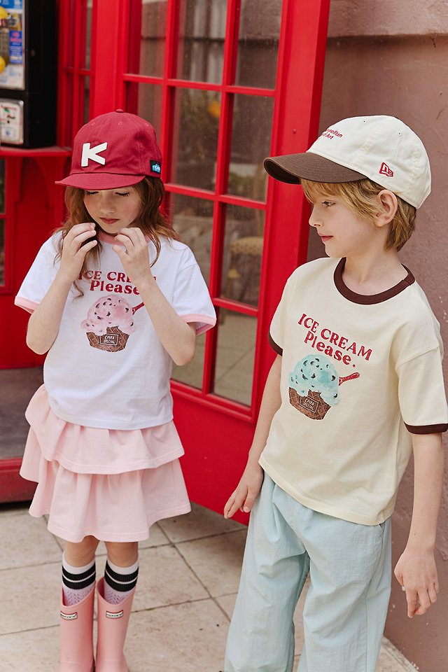 Apple Smile - Korean Children Fashion - #stylishchildhood - Ice Cream Tee