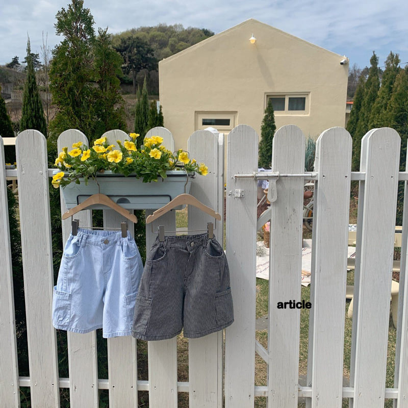 Article - Korean Children Fashion - #Kfashion4kids - ST Cargo Bermuda Denim Pants
