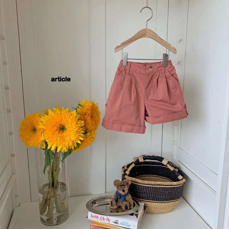 Article - Korean Children Fashion - #kidzfashiontrend - Bijou Roll-Up Shorts - 4