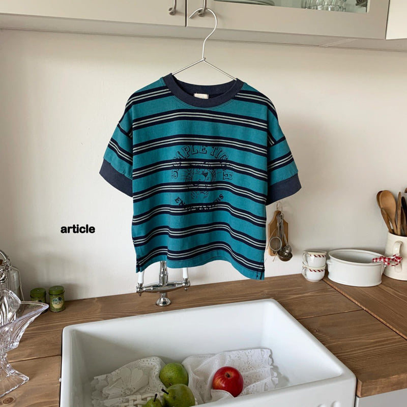 Article - Korean Children Fashion - #childofig - Pig Tiger Stripe Tee - 7