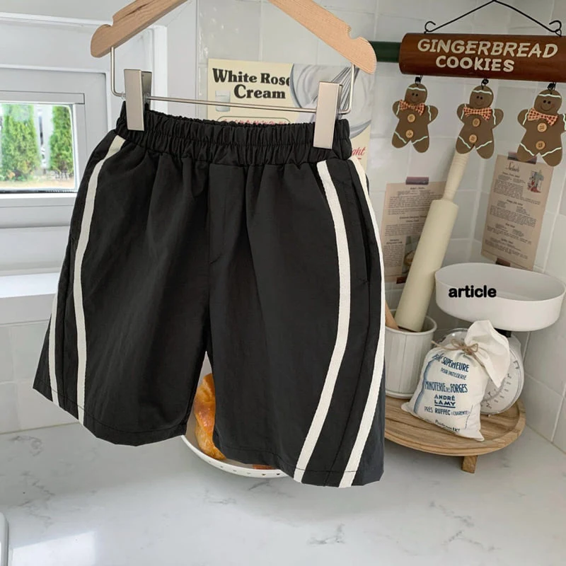 Article - Korean Children Fashion - #stylishchildhood - Curve Track Shorts - 4
