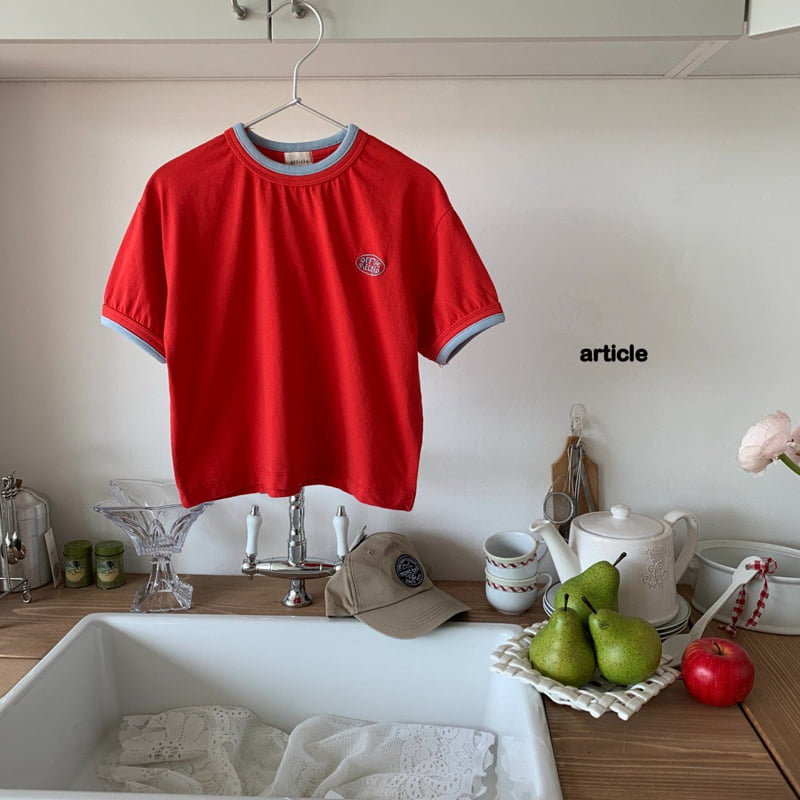 Article - Korean Children Fashion - #childrensboutique - Double Off Embroidery Tee - 5