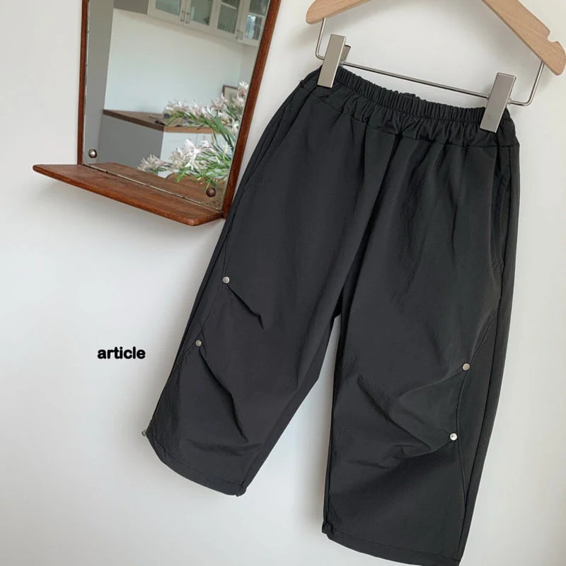 Article - Korean Children Fashion - #childrensboutique - Wind Rivet Pants - 2
