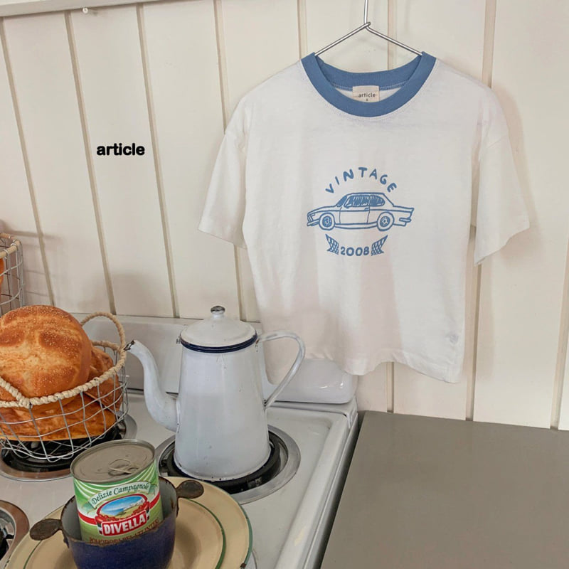 Article - Korean Children Fashion - #designkidswear - Vintage Car Tee - 3